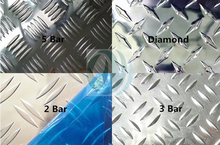 Five Bars Aluminium Checked Plate/Aluminium Tread Plate